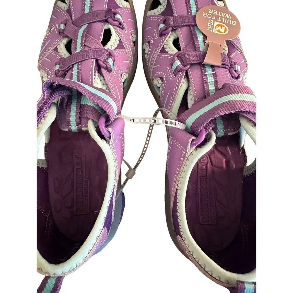 Merrell Hydro Hiker Sandals Youth Sz 6‎ 37 Purple Outdoor Hiking Shoes Water NEW